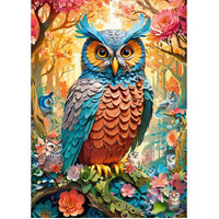Cherry Pazzi - Quilled Owl Puzzle 1000pc