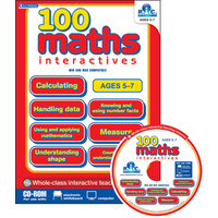 100 Maths Interactives CD-ROM Ages 5-7