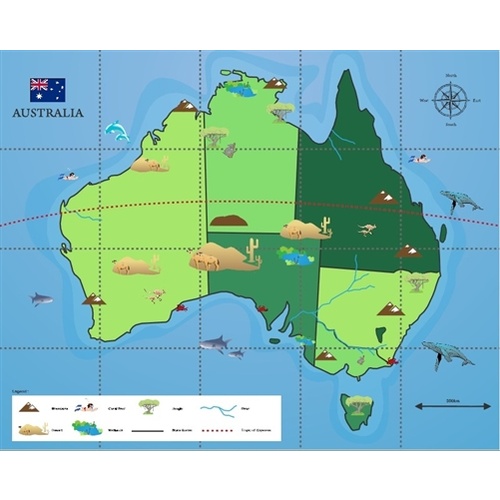bee bot mat australia map